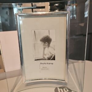 Silver Photo Frame Curved